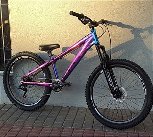 Bicicleta aro 26 GTA Rebel 7 Marchas Camaleão