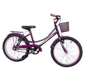 Bicicleta Aro 20 Feminina JVT Violeta