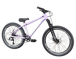 DUPLICADO - Bicicleta aro 24 FIRST Alumínio 7 Marchas Azul Rosa