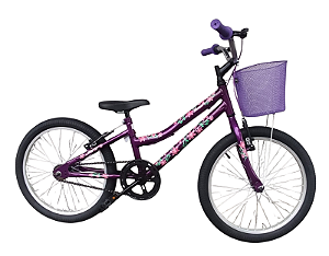Bicicleta Aro 20 JVT Roxa
