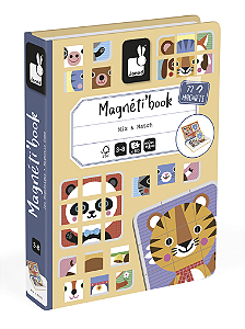 Livro Magnético Misture e Combine Animais Fofos - 80 peças