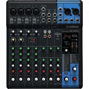Mesa de Som Analógica Yamaha MG10XU 10 Canais 110V Preta
