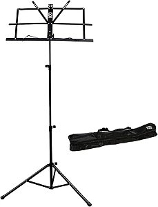 Estante Partitura Suporte Pedestal Cavalete Bolsa Ferro