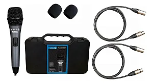 Microfone Lyco Com Fio Sml835sx Chave C/caximbo C/cabo Canon