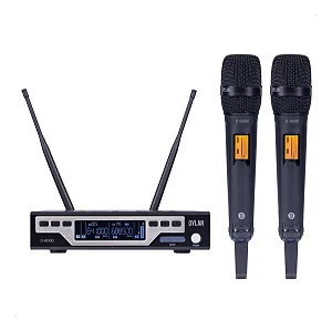 Microfone Sem Fio Uhf Dylan D-8000 S Cor Preto