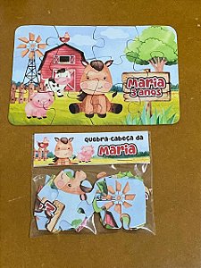 Quebra-cabeça Personalizado  10x15cm - COMBO 50 Unid.