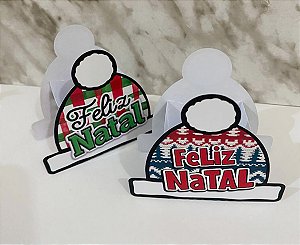 Arquivo de Corte - Gorro Natal - Caixinha para Doces