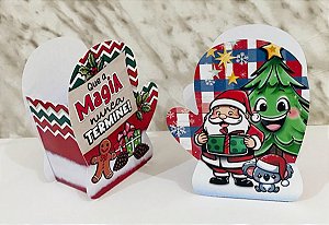 Arquivo de Corte - Luva Natal - Caixinha para Doces