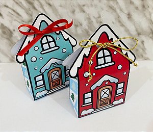 Arquivo de Corte - Embalagem para Doces Casinha Natal