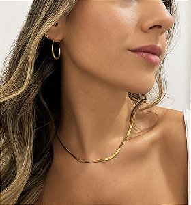 — Colar Fita — Dourado