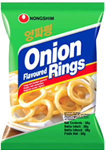 SALGADINHO ONION RINGS NONGSHIN -  - PACOTE 50G