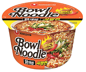 LAMEN BOWL NOODLE NONGSHIN - SPICY CHICKEN - POTE 100G