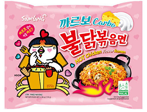 LAMEN BULDAK SAMYANG - FRANGO CARBONARA  PACOTE - 140G