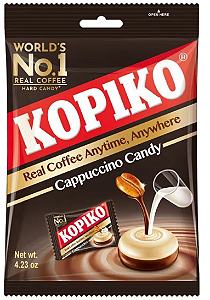 BALA COREANA KOPIKO DORAMA SABOR CAPPUCCINO - PACOTE 120G