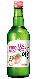 SOJU JINRO PESSEGO - GARRAFA 360ML