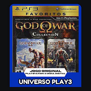 God of War Collection 1 e 2 (Clássico Ps2) em Midia Digital Ps3