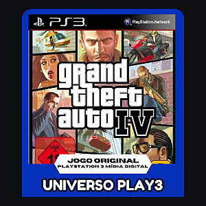 GTA 4 Grand Theft Auto IV em Midia Digital Ps3