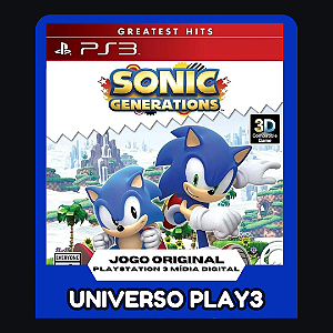 Sonic Generations em Midia Digital Ps3