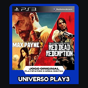 Red Dead Redemption + Max Payne 3 em Midia Digital Ps3