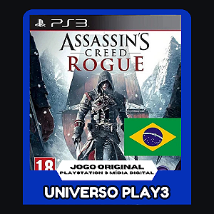 Assassins Creed Rogue Dublado BR em Midia Digital Ps3