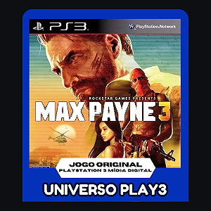 Max Payne 3 Br em Midia Digital Ps3