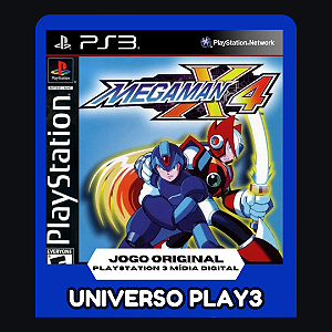 Mega Man X4 (Clássico Ps1) em Midia Digital Ps3