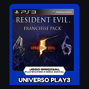 Resident Evil Franchise Pack 4 5 6 Collection em Midia Digital Ps3