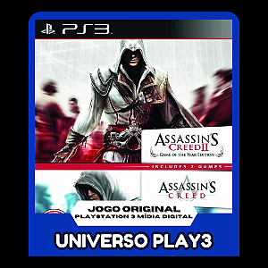 Assassins Creed 1+2 Double em Midia Digital Ps3