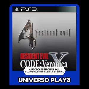 Resident Evil 4 HD + Code Veronica (Clássico PS2) em Midia Digital Ps3