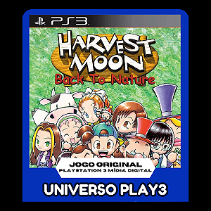 Harvest Moon Back to Nature (Clássico Ps1) em Midia Digital Ps3