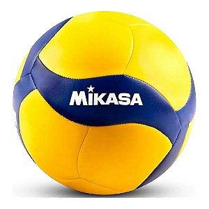 BOLA DE VOLEIBOL V360W AMARELO E AZUL PADRÃO FIVB - MIKASA