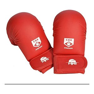 KIT LUVA DE KARATER MKS COMPETITION HOMOCBK-M- VERMELHO