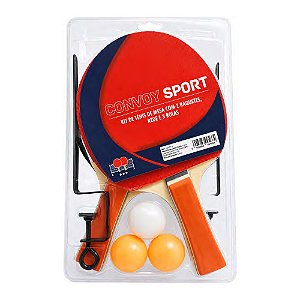 KIT TÊNIS DE MESA  2 RAQUETES E 3 BOLAS  E 1 REDE 1,83m-  BEL