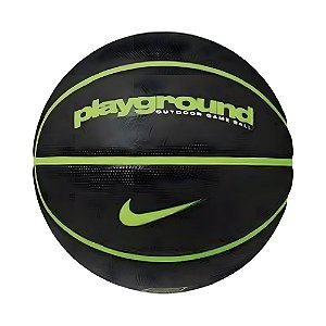 BOLA DE BASQUETE PLAYGROUND 8P DEFLATED PRETA - BLACK/VOLT/VOLT 07 - NIKE