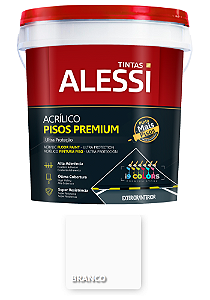 Tinta Piso Acrílico Premium 18 Litros - Alessi - Branco Fosco
