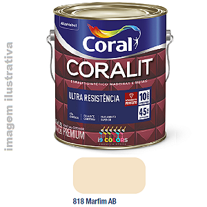 Esmalte Sintético Coralit Ultra Resistência  3,6 litros - Marfim Brilhante
