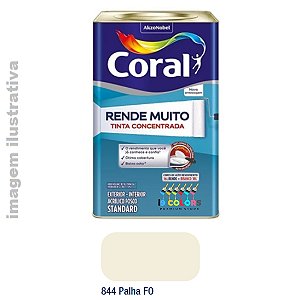 Tinta Acrílica Coral Rende Muito 16 litros - Palha Fosco