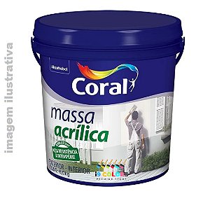 Coral Massa Acrílica  6 quilos - Branco Fosco