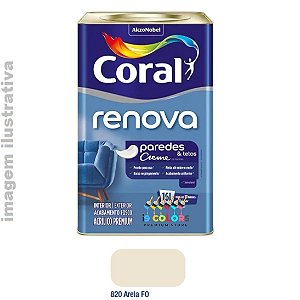 Tinta Acrílica Coral Renova Paredes 16 litros - Areia Fosco