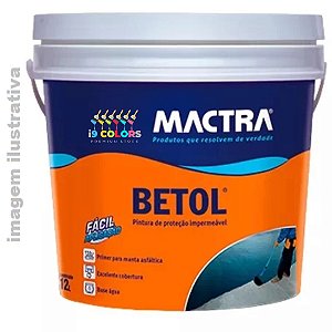 Betol  12 litros - Mactra - Preto