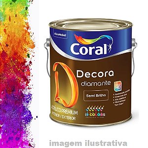 Tinta Acrílica Premium Coral Decora Diamante  3,2 Litros - Base P