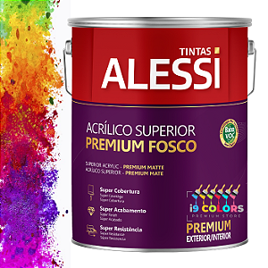 Tinta Acrílica Alessi Acrílico Superior Premium  3.2 litros - Base C Fosco