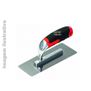 Desempenadeira em Aço Inoxidavel Trapezoidal com Cabo Emborrachado Atlas AT110