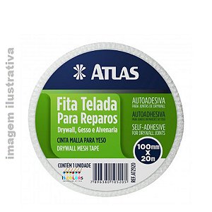 FITA TELADA PARA REPARO GESSO DRYWALL 50MM X 45MT ATLAS