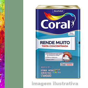 Tinta Acrílica Coral Rende Muito 16 litros - Trevo da Sorte Coral SC