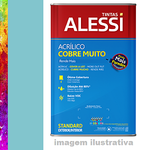 Tinta Acrílica Alessi Cobre Muito 16 litros - Queda Livre Coral SC
