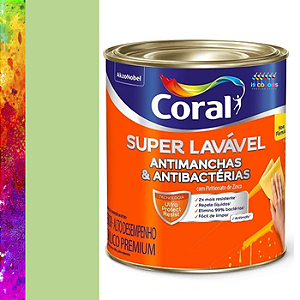 Tinta Acrílica Super Lavável 0,8 litros - Coral - Doce Tangerina Coral