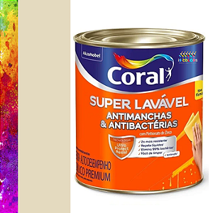 Tinta Acrílica Super Lavável 0,8 litros - Coral - Fescobol