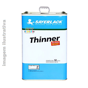 Thinner Diluente Sayerlack 18 litros - Incolor