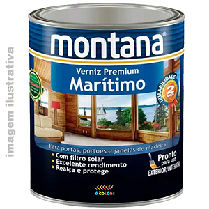 VERNIZ BS ACETINADO EXTRA MARITIMO 0.9LT MONTANA - Natural Acetinado